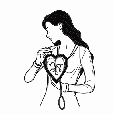 Feminine Hand with Stethoscope