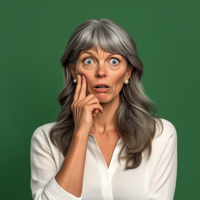 Confused Woman Portrait