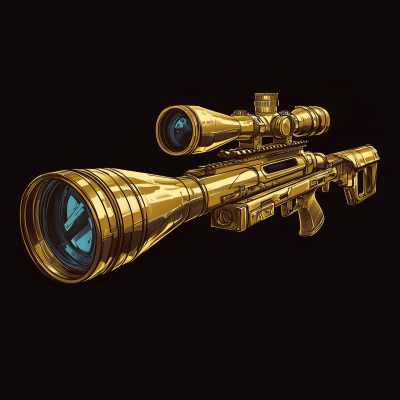 Golden Rifle Scope