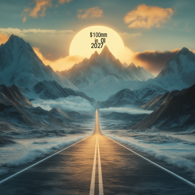 Mountain Roadway at Sunrise