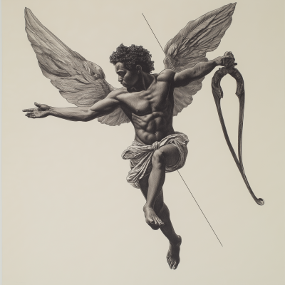 Black Cupid Illustration