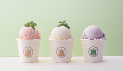 Pastel Ice Cream Scoops