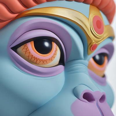 Closeup of Hanuman Sculpture