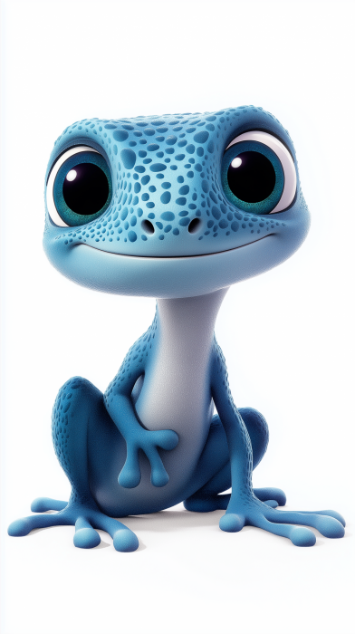 Cute Blue Gecko