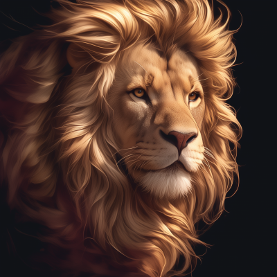 Male Lion Portrait