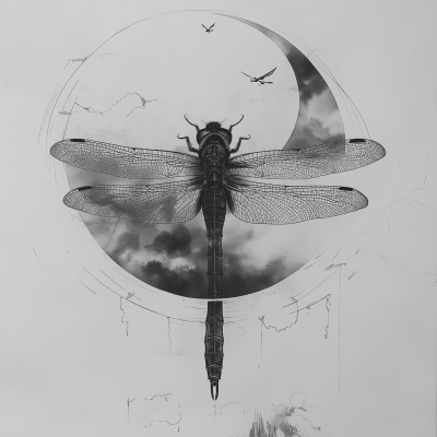Dragonfly in Flight