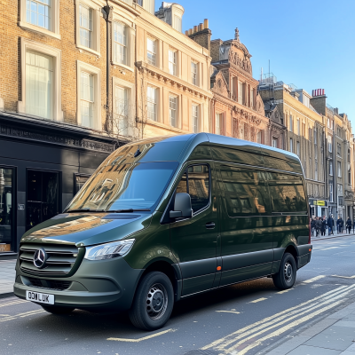 Dark Green Mercedes Sprinter