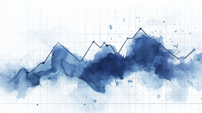 Financial Line Graph Illustration