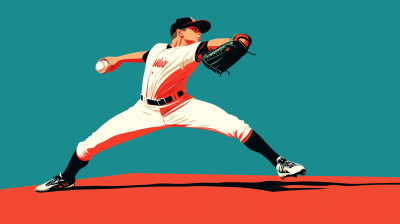 Baseball Pitching Illustration