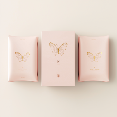 Luxurious Skincare Sachet Design