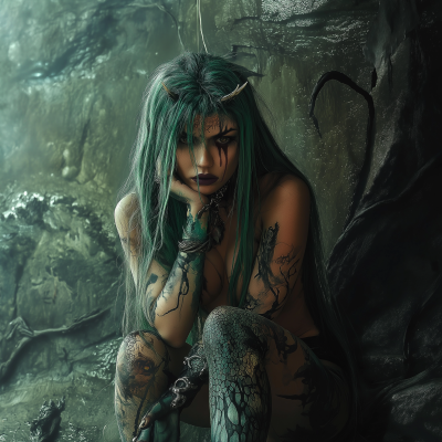 Girl with Dragon Features