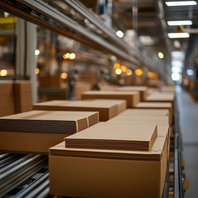 Modern Cardboard Production Facility