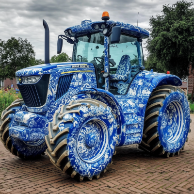 Delft Blue Styled John Deere