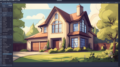 Soft Colored Architecture Interface