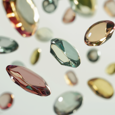 Floating Gemstones