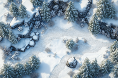 Winter Wood Battlemap