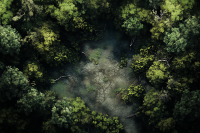 Dark Decaying Forest Battlemap