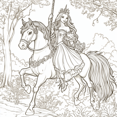 Unicorn Princess in the Jungle