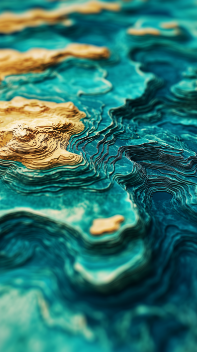 Underwater Topography Map