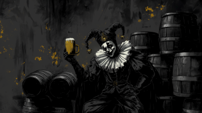 Jester in Silhouette