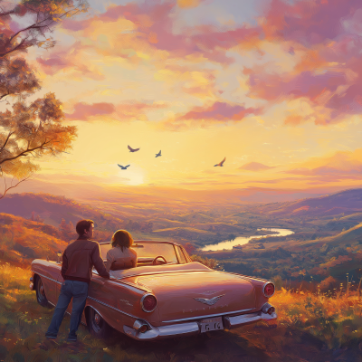 Romantic Sunset Drive