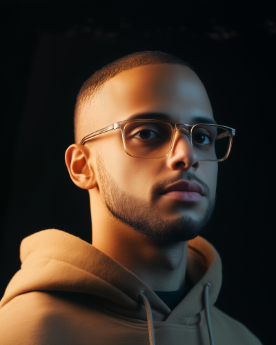 Cinematic Portrait with Glasses