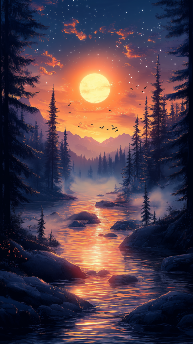 Serene Mountain Sunrise