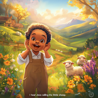 Curious Boy in Golden Light