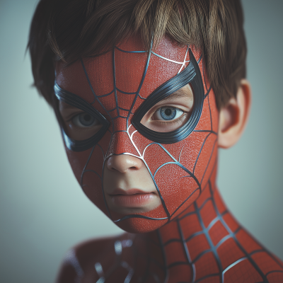 Boy in Spiderman Costume