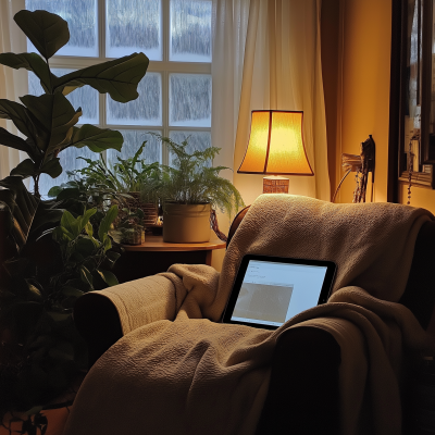 Cozy Room with iPad