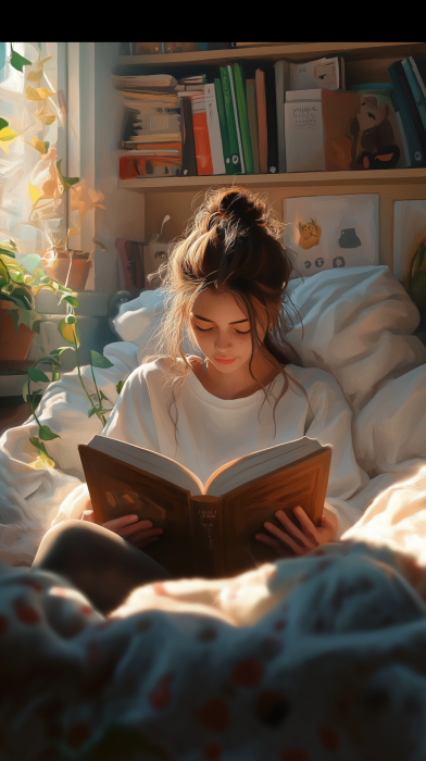 Cozy Reading Girl