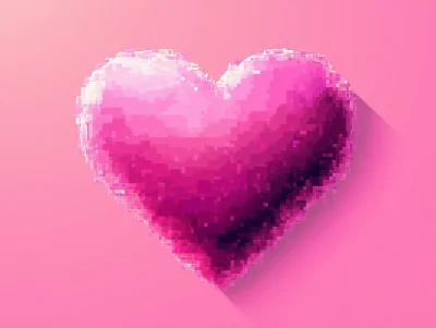 Colorful Pink Heart