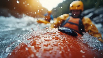 Water Droplets on a Helmet