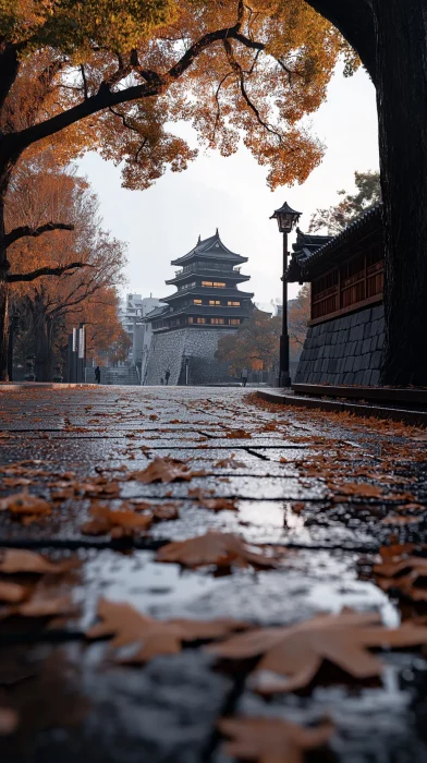 Hiroshima Castle in Autumn