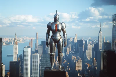 Giant Woman in Armor