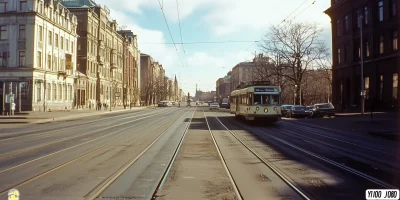 Vintage Finnish Cityscape