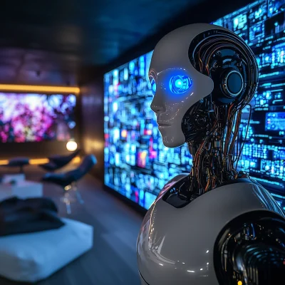 Futuristic Humanoid Robot