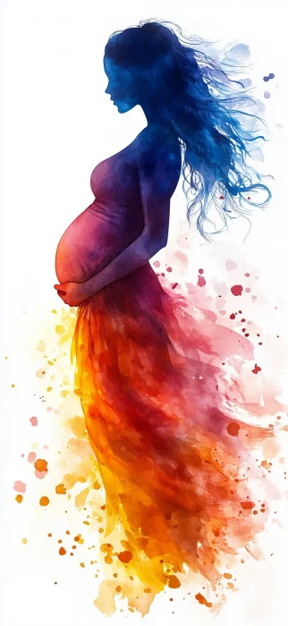 Pregnant Woman Silhouette