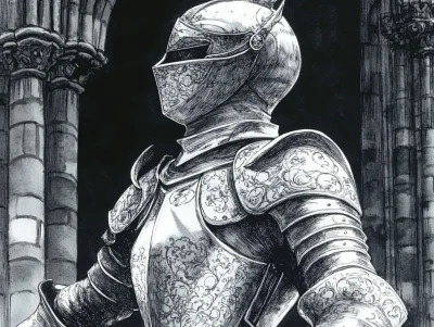 Intricate Knight Illustration