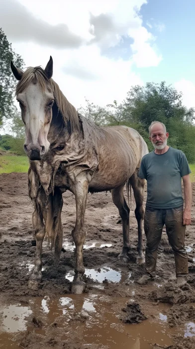 Old Horse and Man