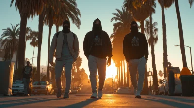 Young Men in Balaclavas