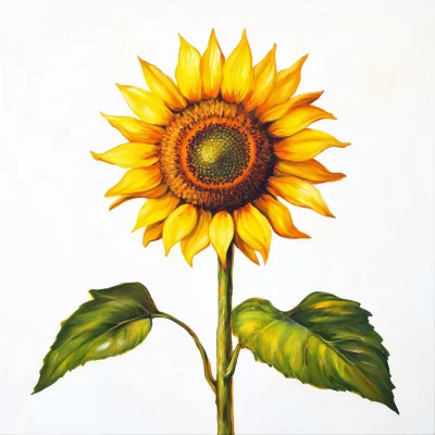 Karoo Sunflower Oil Painting