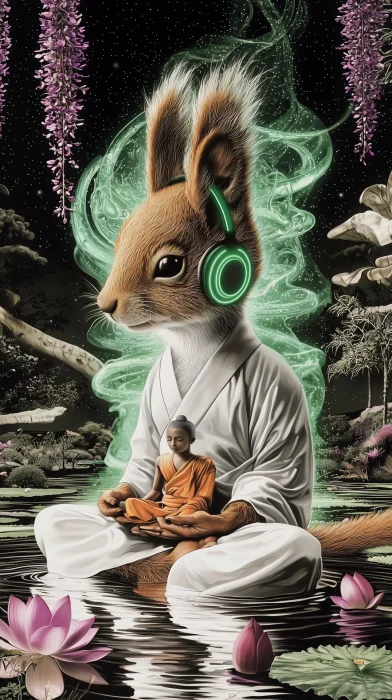 Meditating Squirrel