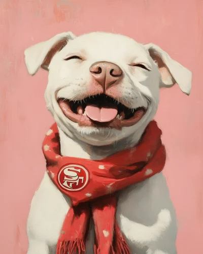 Happy Pittbull Portrait