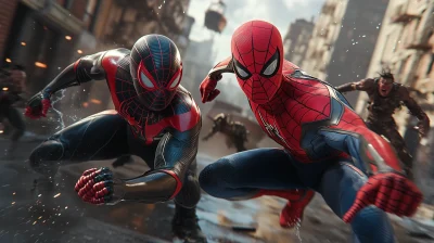 Ray Traced Spider Scene