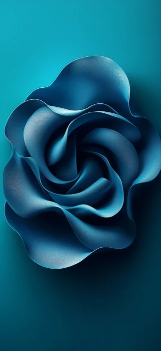 Abstract Turquoise Rose