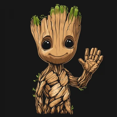 Young Groot Greeting