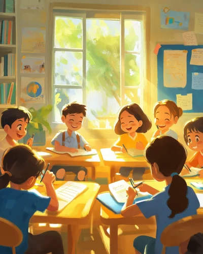 Bright Summer Classroom