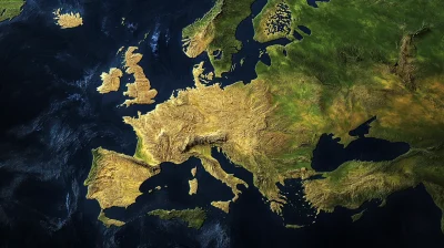 European Continent from Space