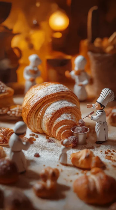 Tiny Bakers and Croissant